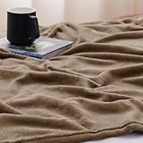 WAVVE Kuscheldecke Braun Flauschig Decke Fleecedecke - Sofadecke Klein Wohndecke Couchdecke, Decke Sofa Weich,Schokolade Hellbraun Leicht Sofaüberwurf 130x150 cm