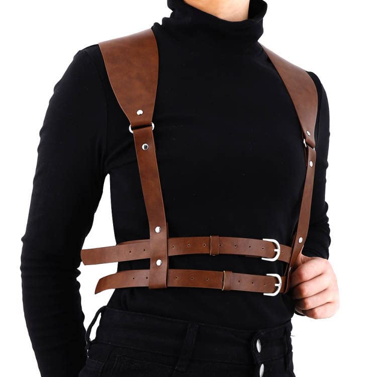 Nicute Leather Harness for Women Fashion Waist Strap Belt Wide Waist Belt Halloween Adjustable Belt Accessories