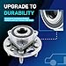 513288 Front or Rear Wheel Bearing Hub Assembly Fit for 13-15 Chevy Malibu, 14-17 Impala, 10-17 Equinox, GMC Terrain, Cadillac CTS/XTS, Buick Lacrosse Regal, Saab 9-5, 5 Lugs w/ABS