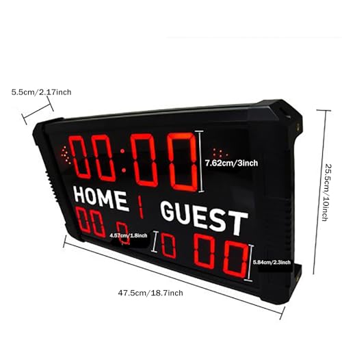 Tableau de bord numérique portable à LED pour gérer le temps de jeu