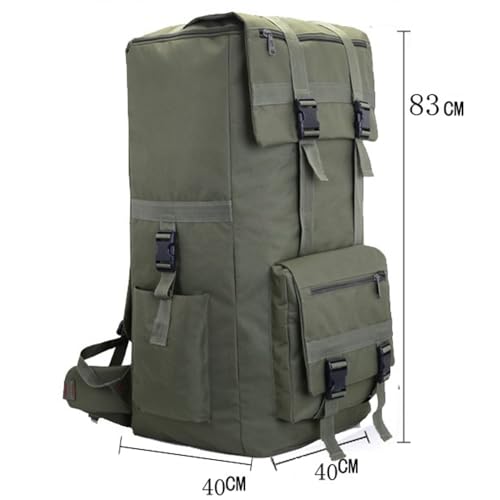Mochila impermeable para senderismo 120L verde miniatura 2