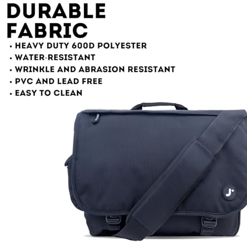 Image of J World New York Thomas Laptop Messenger Bag for Women & Men. Kids Computer Bookbag