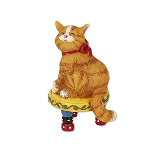 Studio M Merriment Mary Engelbreit Fairy Garden - Mini Cat on Stool