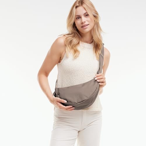 Image of GOT BAG Moon Bag Small | Crescent Crossbody Bag for Women | Water-Resistant Stylish Shoulder Purse with Adjustable Strap (oyster)