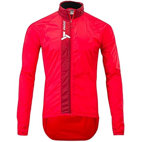 SILVINI Gela Ultralight Windbreaker Cycling Jacket Men Summer Bicycle Wind Jacket Men's Bicycle Rain Jacket Men's Ultralight Rain Jacket Running Jacket Men's Rain Jacket Men's Bicycle, red-merlot, S Cover