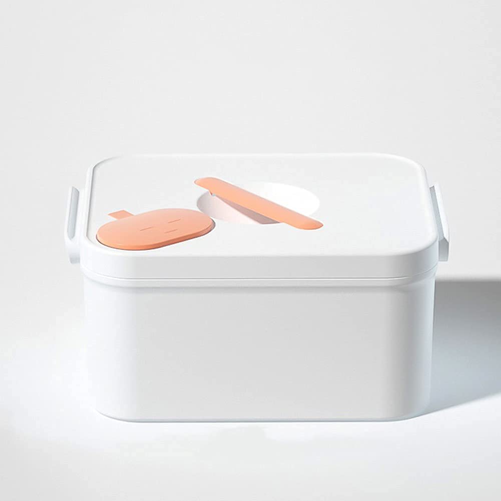 Apteczka pierwszej pomocy do użytku domowego Apteczki Duże pudełko przechowywania leków Plastikowe z przegródkami Pudełko Białe, 28(White)