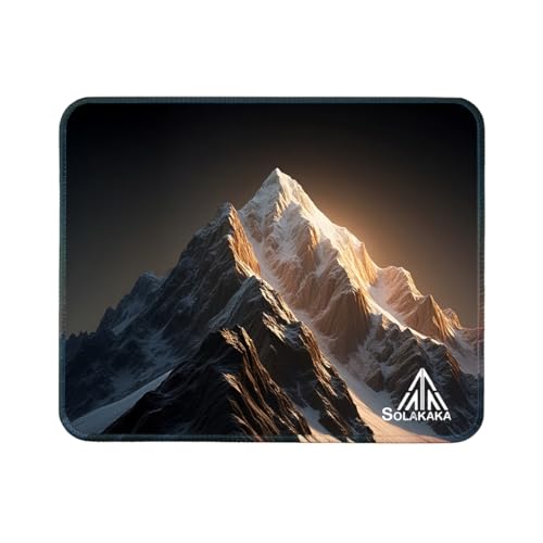 Image of SOLAKAKA Printed Square Mouse Pad,Washable Fabric,Stitched Edge Computer Mouse Mat with Non-Slip Natural Rubber Base,Mouse Pads for Laptop 11 inchx9.5 inchx0.08 inch Inch