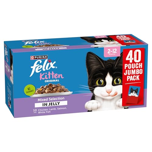 FELIX Original Kitten Mixed Selection in Jelly Wet Cat Food 40x85g - Image 3
