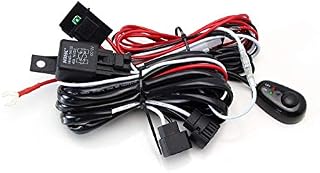 iJDMTOY (1) 5202 PSX24W 2504 Relay Harness Wire Kit with LED Light ON/OFF