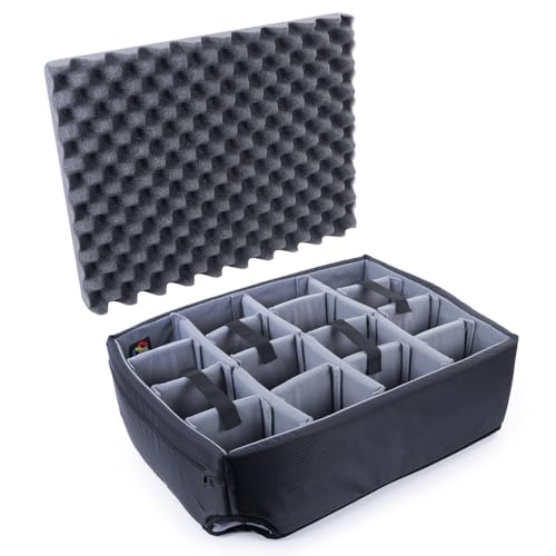 ColorCase Gray Padded Divider Set for The Pelican 1610 Protector case.