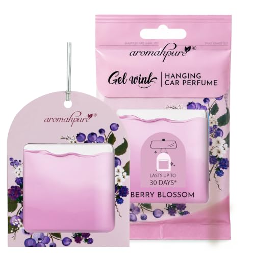 Image of Aromahpure Gel Wink Hanging Car Perfume | Long-Lasting Gel Based Car Air Freshener | Car Accessories | Last Up to 30 Days (Berry)