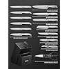 DPerlla-Kitchen-Knife-Set-15-Pieces-Knife-Set-with-Block-and-Sharpener-High-Grade-Stainless-Steel-Kitchen-Knife-Set-Steak-Knives-Scissors-for-Chopping-Slicing-Dicing-Sharp-and-No-Rust D.Perlla Kitchen Knife Set 15 Pieces, Knife Set with Block and Sharpener, High Grade Stainless Steel Kitchen Knife Set, Steak Knives, Scissors for Chopping, Slicing, Dicing, Sharp and No Rust