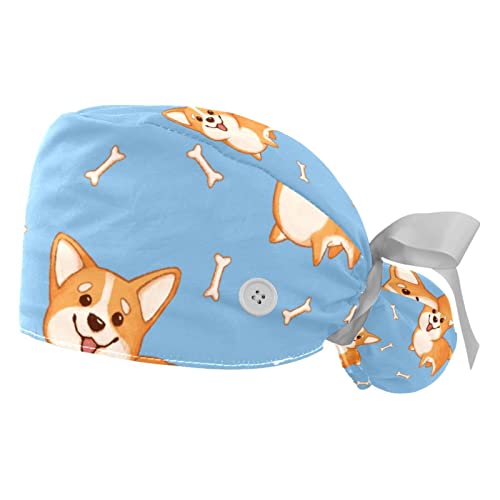 Chapeaux de travail ajustables JDEZ corgi pour éviter la sueur aux yeux au boulot