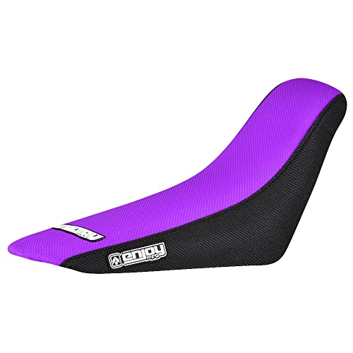 Enjoy Mfg Seat Cover - Compatible Fit for 2006-2021 Yamaha TTR 50 - TTR50#105 (Black Sides/Purple TOP)