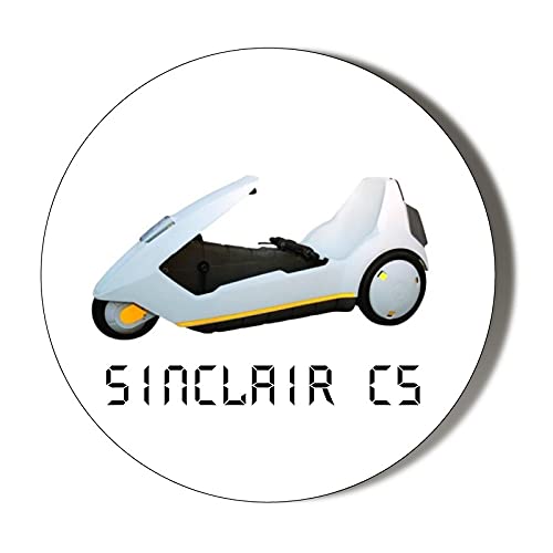 Gift Insanity Multi 1980'S Sinclair C5 - Sir Clive Sinclair - Small 10 X 49Mm Vinyl Stickers Pack Of 10
