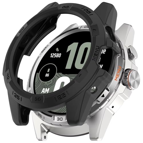 Realizzata in materiale TPU antigraffio di alta qualità, la custodia sottile copre tutti i bordi dell'orologio, offre una protezione completa per il tuo orologio da graffi, cadute e urti.