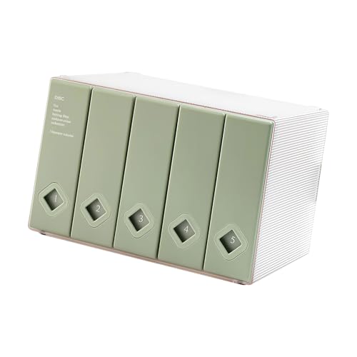 Estuche compacto con diseño estriado para almacenamiento eficiente de álbumes 3