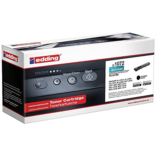 Toner TN-247BK edding EDD-1072 noir haute précision de 3000 pages