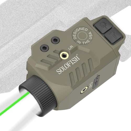 Solofish 800 Lumens Desert Tan Pistol Light Laser Combo