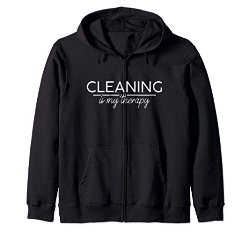 Cleaning is My Therapy | Stay at Home Wife & Housekeeping Sudadera con Capucha