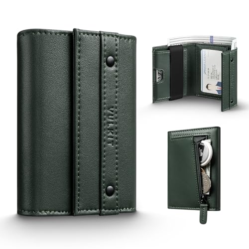 Portefeuille Compact Cuir RFID VULKIT Porte-Carte Visite Fenêtre ID