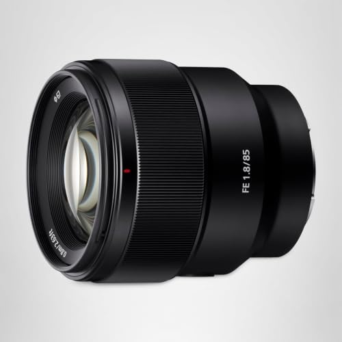 Sony SEL-85F18 Objectif de portrait à focale fixe 85 mm F/1.8 Plein format adapté aux séries A7, ZV-E10, A6000 et Nex, monture E) Noir