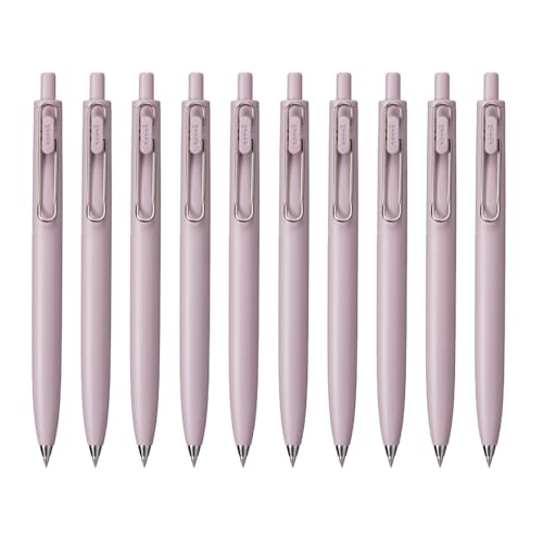 Uni-Ball One F Bolígrafo Gel 0.38mm Rosa Apagado Pack 10 miniatura 1