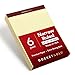 TOPS Docket Gold Writing Pads, 8-1/2" x 11-3/4", Narrow Rule, Canary Paper, 50 Sheets, 6 Pack (63941)