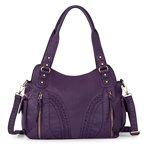 Image of Y2K Purses Hobo Bags for Women Roomy Washed Leather Handbags with Crossbody Strap