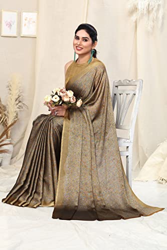 Image of MIRCHI FASHION Saree for Woman Chiffon Georgette Floral Printed | Breathable Lightweight Sari for Office Use and Farewell Ceremonies with Blouse Piece