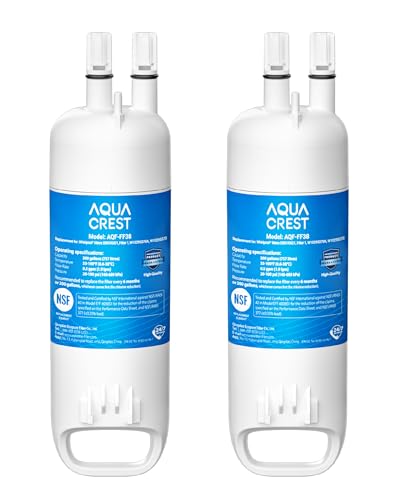AQUA CREST EDR1RXD1 Replacement for W10295370A Everydrop Filter 1 EDR1RXD1B P8RFWB2L P4RFWB Kenmore 46-9081 46-9930 Refrigerator Water Filter 2 Filters