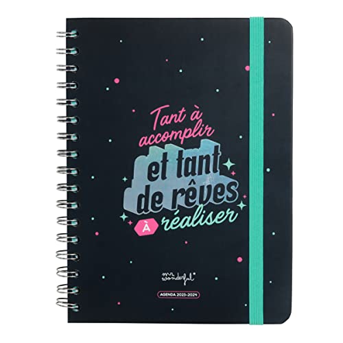 Mr.Wonderful Wonder 2023-2024 Week to View Diary - So Many Dreams To Fulfill, Multi-Coloured - Multi-Coloured