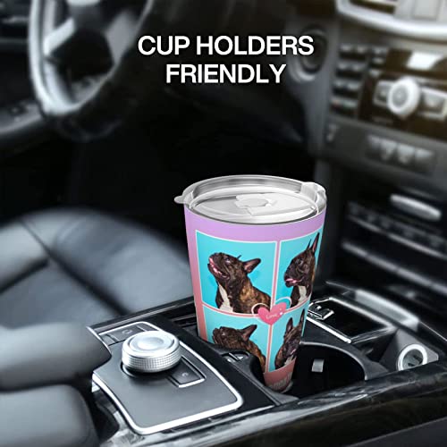 Custom Personalized Tumbler With Photo Text Picture - 20Oz Insulated Stainless Steel Coffee Cup Travel Mug - Birthday Christmas Cups Customized Gifts For Men Women #TOP4