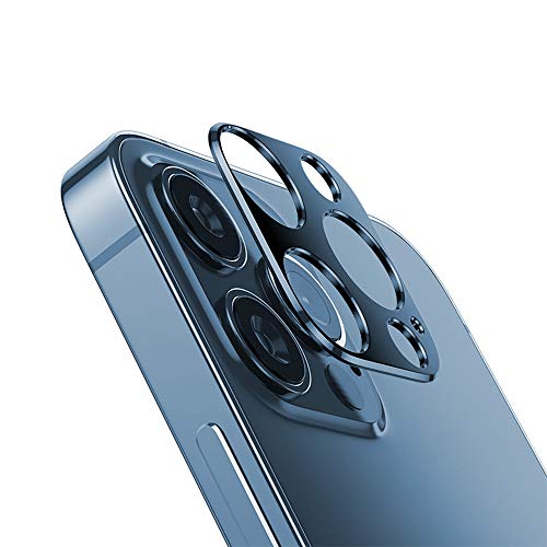 iPhone12 Pro / iPhone12 Pro Maxカメラレンズ 保護カバー レンズ全面保護 レンズ 保護フィルム カメラ液晶保護カバー 硬度9H (iPhone12 ProMax, ブルー)