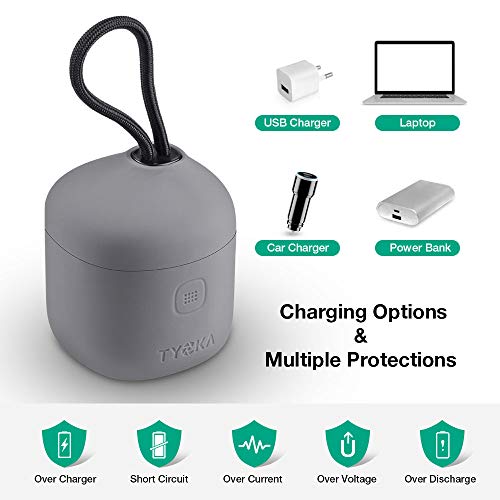 TYCKA 3-Pack 1250mAh Replacement Battery Charger for GoPro Hero 8 Hero 7 Hero 6 Hero 5 Camera, 3 in 1 USB Battery Charger Kit with Waterproof Battery Protector + TF Card Reader + 2 Card Slot