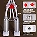 OUJIMAI 16L Cow Milking Machine Portable Automatic Cow Milker Machine Rechargeable Battery Powered Milking Machine for Cows with Powerful Pulsation Vacuum (16L for Cow)