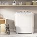Household Appliances ZOKOP XPB46-RS4 13Lbs Semi-automatic Twin Tube Washing Machine US Standard White & Blue