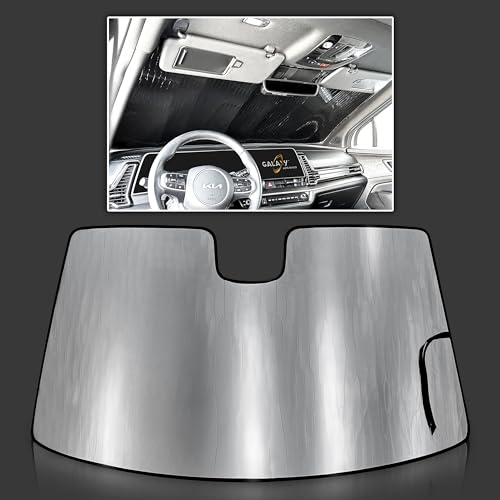 Galaxy Auto Shield Custom Fit Windshield Sun Shade for 2023 2024 2025 Kia Sportage, Plug-in Hybrid, Hybrid, SUV, Insulated Privacy Accessories Blockout UV Reflector Protection - Made in USA