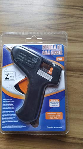 Pistola de cola quente profissional bivolt 110v e 220v com 5 refis de cola incluso envio rápido