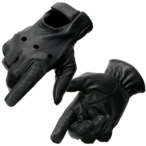 Milwaukee Leather Men's Perforated Motorcycle Gloves