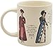 The Unemployed Philosophers Guild Jane Austen Finery Color Changing Mug - Coffee Transforms Day Attire To Show Evening Gowns, Comes in Gift Box, 12 oz