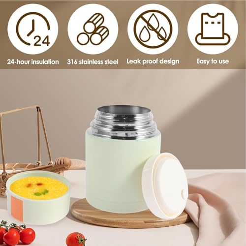 Termos alimentarios aislados de doble pared al vacío para sopa y comida caliente 3
