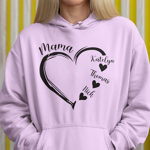 Godmerch Custom Grandma Hearts Shirt Personalized Grandma Nickname Hoodies Sweatshirt thumb #5