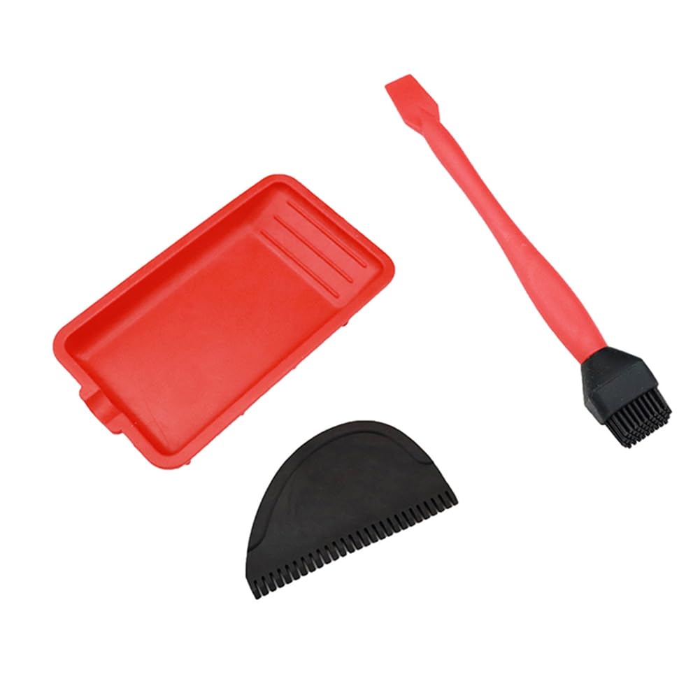 Littimoon Silicone Glue Spreader Applicator Set for Woodworking Including Silicone Brushes Kit