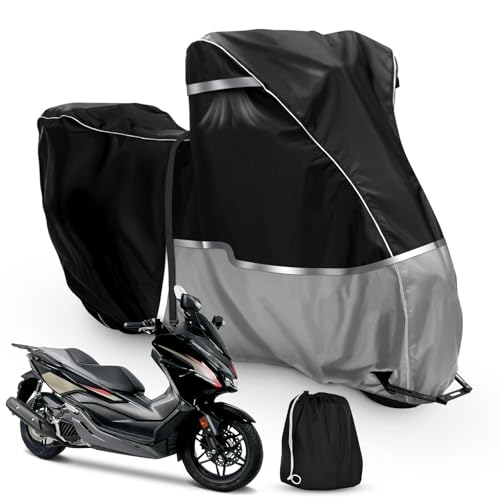 Housse Moto Extérieur Étanche pour Honda Scooter Forza 350, 125, SH 350i, 150i, Mode 125 - Bâche Protection Contre Neige, Pluie, Poussière