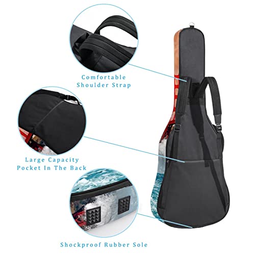 Housse pour guitare acoustique – Motif zèbre – 1 cm d’épaisseur – Étanche – 101,6 cm, Multicolore 10., 42.9×16.9×4.7 in… - Les Beatles, Paul McCartney, John Lennon, RIngo Starr, George Harrison Housse pour guitare acoustique - Motif zèbre - 1 cm d'épaisseur - Étanche - 101,6 cm, Multicolore 10., 42.9x16.9x4.7 in… – Image 4