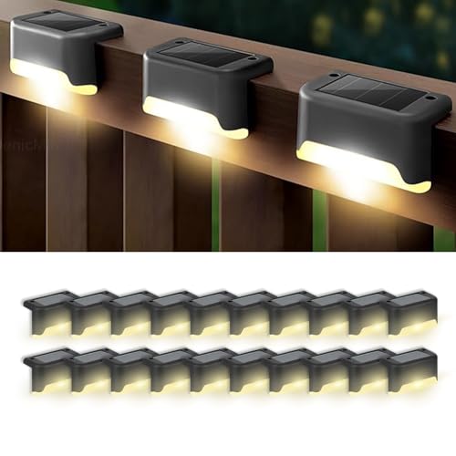Image of EMBOX Solar Light Outdoor Home Garden Waterproof Stair Deck Pool Patio Fence Gate Yard Floor Step Railing Window Balcony Sunlight Pathway