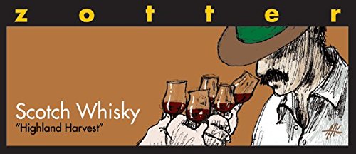 Zotter Bitterschokolade mit Whiskycreme, handgeschöpft (70 g) - Bio