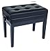 KPB10BK Kinsman Deluxe-Panca per pianoforte, regolabile, colore: nero