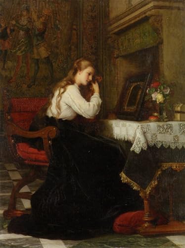 Cuadro lo Specchio Pierre Charles Comte lienzo de 60x90cm para redecorar paredes